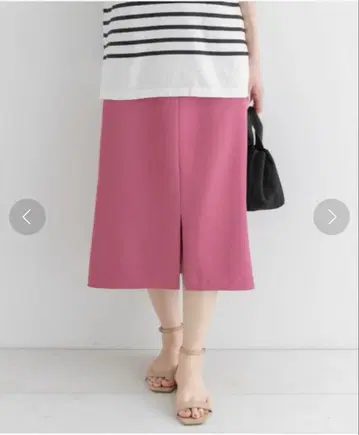 어반 리서치 써니 라벨 컬러 타이트 스커트 핑크