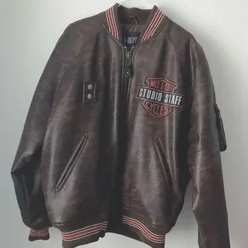 A-DEPT 가죽 자켓 남성용 flying shark