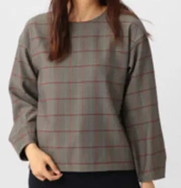 레나운 스위트 헤링본 긴팔 블라우스 모카 브라운 M