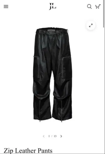 jentlouis zip leather pants