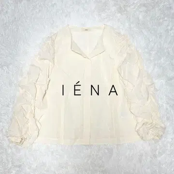 24년 새상품급 이에나 IENA 도트 타프타 셔링 블라우스 2way