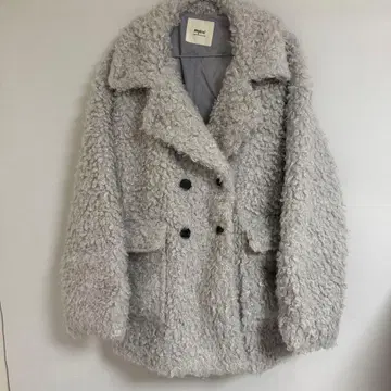 mideal 보아 자켓 그레이 F 사이즈