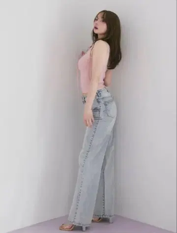 andmary Heart plump denim