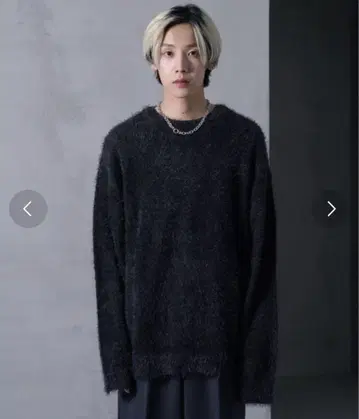 오버 사이즈 재기 니트