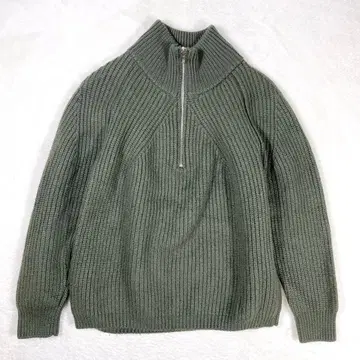 BATONER 바토너 니트 하프 지퍼 터틀넥 풀오버