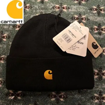 carhartt 블랙 니트 모자 프리 사이즈