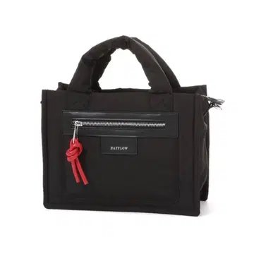 BAYFLOW 퀼트 퍼 스퀘어 숄더 Black