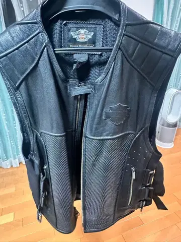 할리데이비슨 가죽 베스트