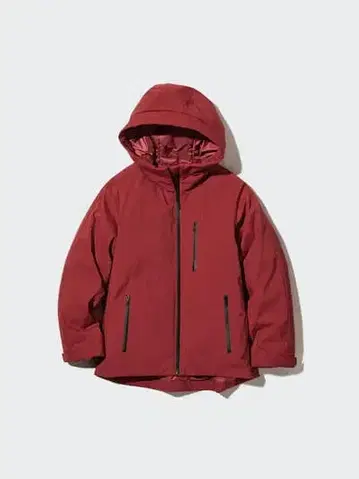 유니클로 하이브리드 후드티 XXL Red&Black