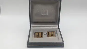 [ 장기 보관 미사용품 ] 던힐 커프 링크 NO.1 독일제 쇼와 레트로