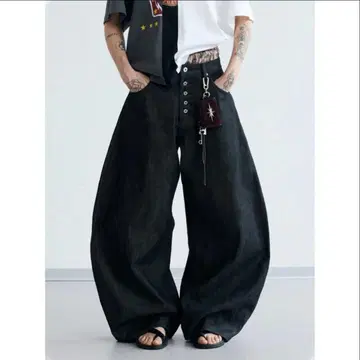 [ PEOPLESENSE ] 벌룬 데님 팬츠