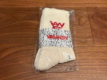 Vaundy VAWS 로고 삭스 아이보리 L 사이즈 화이트 양말