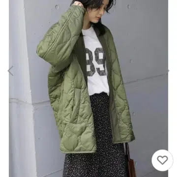 아메리칸 홀릭 따뜻한 퀼팅 코트 L 사이즈 카키