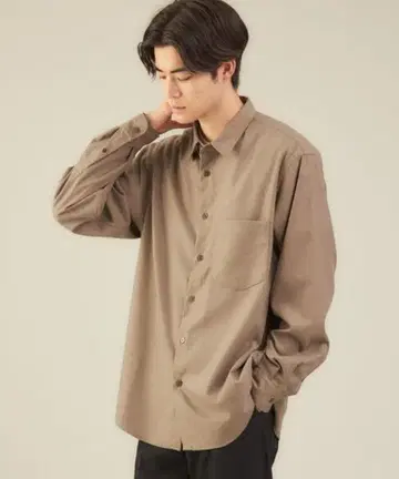 그린 레이블 릴랙싱 TR 플란넬 셔츠 S 베이지