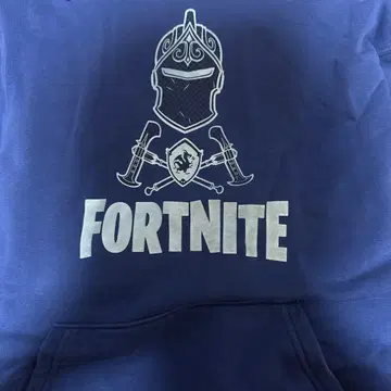 Fortnite 후드 부착 후드티 네이비