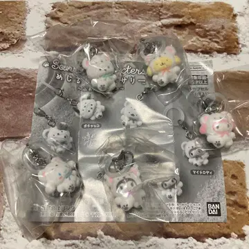 산리오 캐릭터즈*푹신푹신 스노우*표시 액세서리*5개 세트