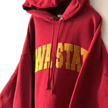 저지즈 아이오와 스테이트 자수 후드티 L 레드 빨간색 구제 의류