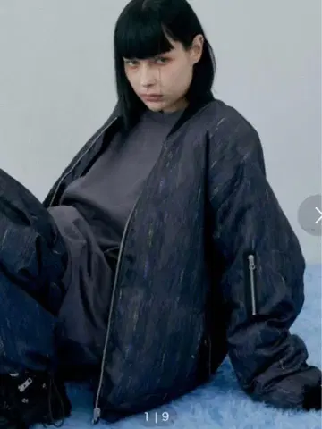 AIVER 니트 전사 블루종