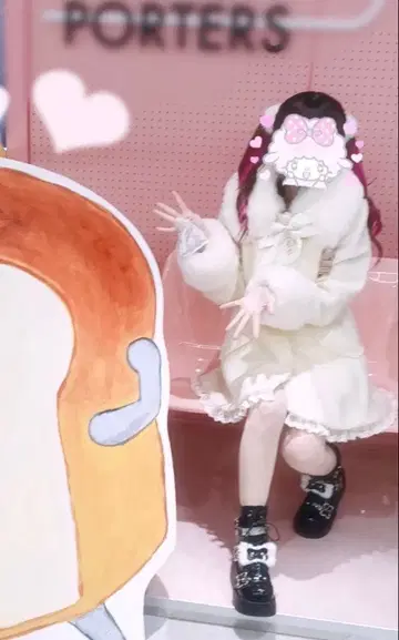 LIZLISA 비쥬 리본 미니 기장 A라인 코트