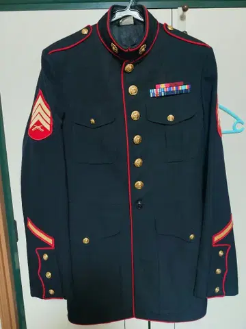 미군 미국 해병대 USMC 블루 드레스 예복