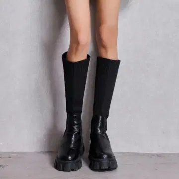 GYDA 니트 도킹 볼륨 밑창 부츠