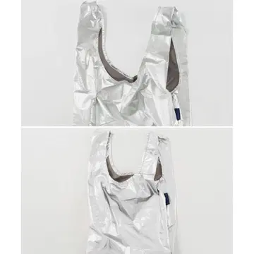 BAGGU / 바구 / 메탈릭 실버 / 에코백