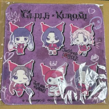 (G)I-DLEx쿠로미 미니 타월 공식 굿즈 미개봉 새상품