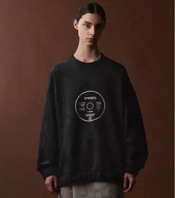 SHAREEF RECORD' MICRO SUEDE SWEAT