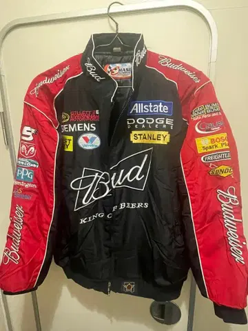 Budweiser 레이스 자켓 M 사이즈 블랙/레드