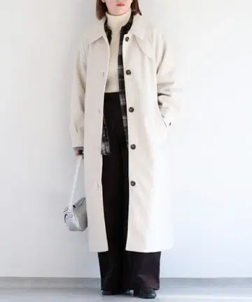 cepo 컷 멜톤 롱 코트