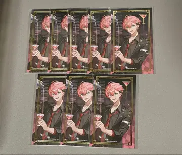 니지산지 아카기 웬 금박 칵테일 카드