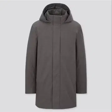 새상품급 유니클로 하이브리드 다운 코트 그레이 M