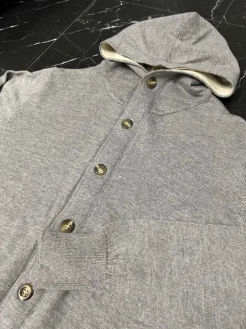 [ 새상품급 ] 리나쉔테 프론트 오픈 니트 후드티 S 브랜드 택 없음