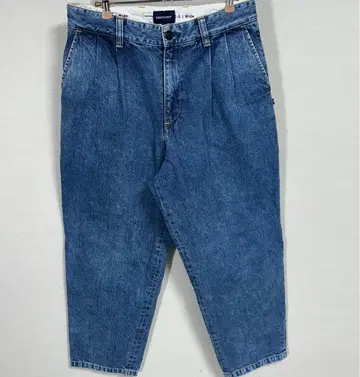 DESCENDANT DC-3 와이드 데님 배기 팬츠