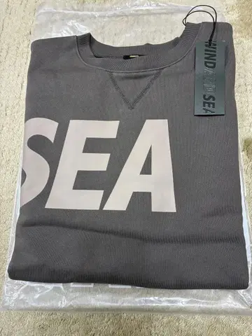 WINDANDSEA 크루넥 차콜 터프 미사용 새상품 택 포함 XL