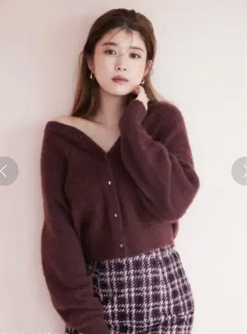 SNIDEL 라쿤 니트 가디건