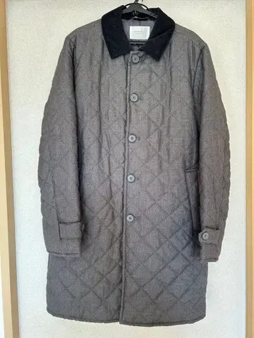 URBAN RESEARCH DOORS 퀼팅 코트 남성용 그레이