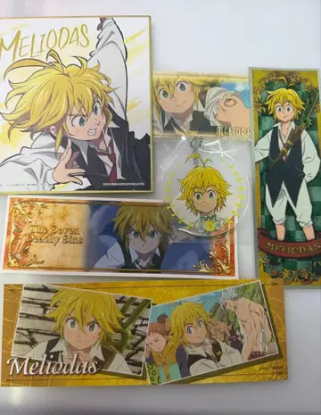 일곱개의 대죄 멜리오다스 묶음 판매 6점 스티커 색지 아크릴 키링