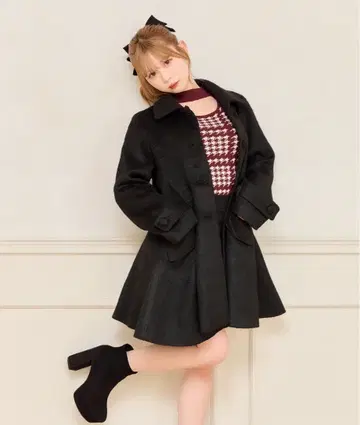 apres jour 모듬 A 라인 코트