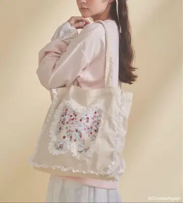 택 포함 새상품 메리제니 히가시 치나츠 콜라보 토트백