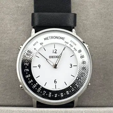 새상품급 SEIKO 세이코 메트로놈 SMW001B 남성용 쿼츠 손목시계