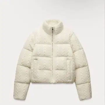 ZARA 도트 무늬 퀼팅 아노락 XS 사이즈