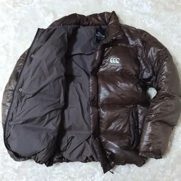 캔터베리 다운 자켓 XL 사이즈 브라운 리얼 다운 육중한
