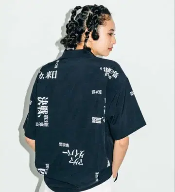 X-girl 에바 콜라보 셔츠