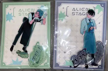 에이리언 스테이지 아크릴 스탠드 2세트 해외 카페 티르 이반