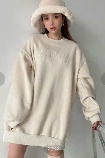 eimy 프론트 로고 미니 원피스