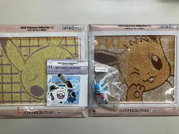 포켓몬 제일복권 F상 글레이시아 H상 스티커 I상 핸드 타월