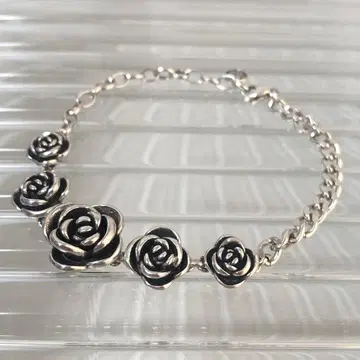 silver925 팔찌 체인 로즈 팔찌