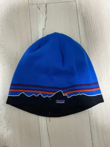 patagonia 파란 니트 모자
