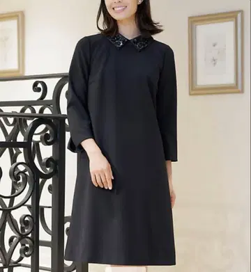 to be chic 비쥬 옷깃 원피스 44 블랙